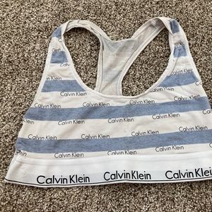 Calvin Klein modern unlined cotton sports bralette size XS